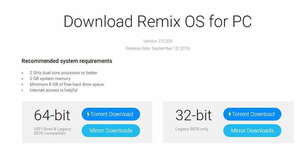 Install Remix OS