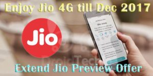 Extend Reliance Jio welcome offer till Dec 2017