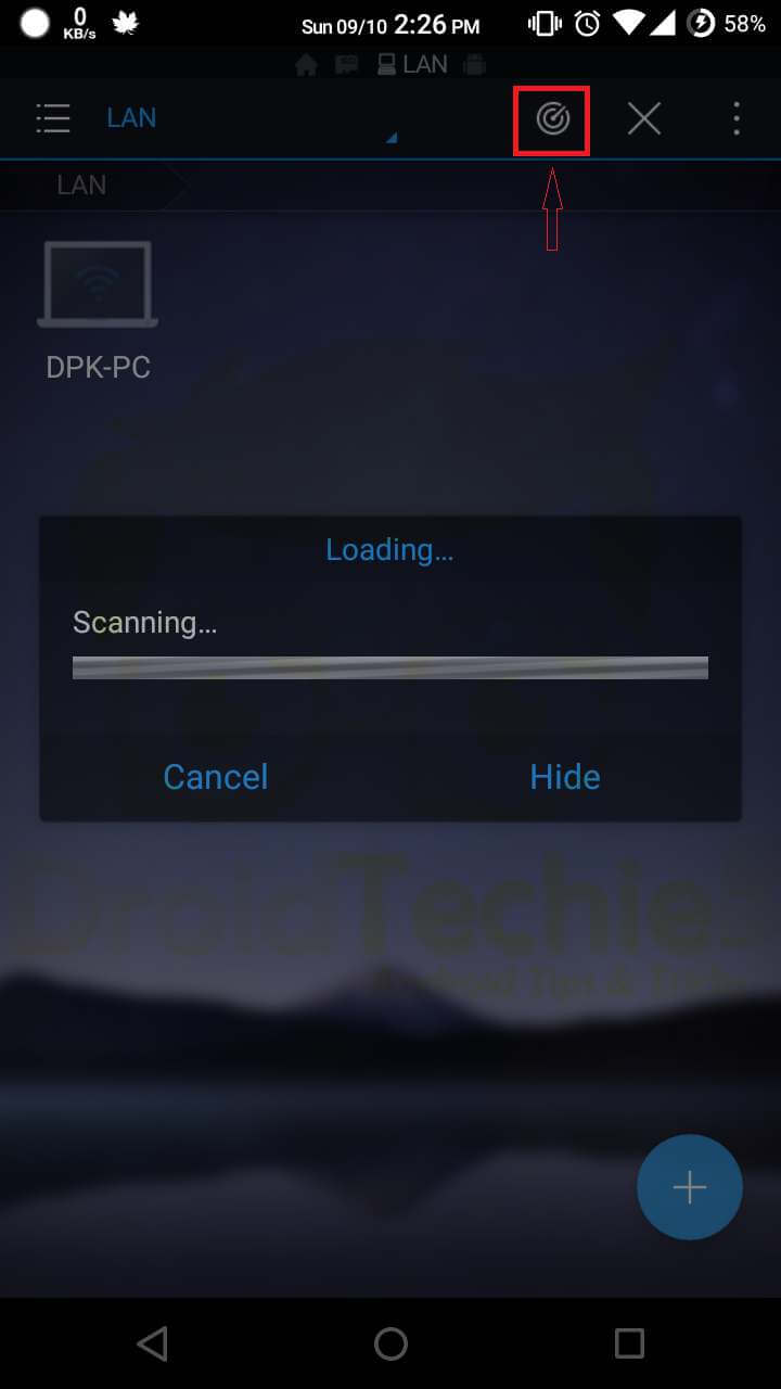 Access Computer Hard Drive upon Android Smartphone