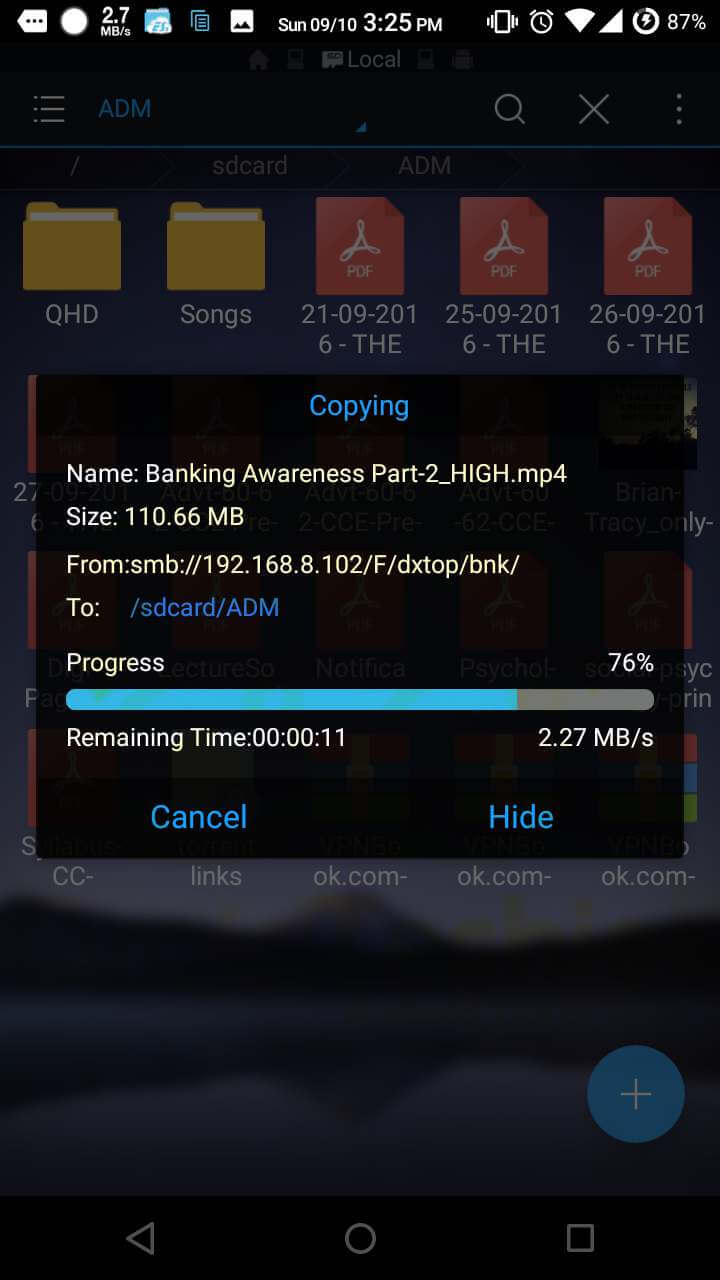 Access Computer Hard Drive upon Android Smartphone