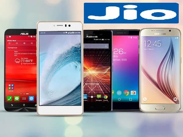 Reliance Jio 4G supported VoLTE Smartphones