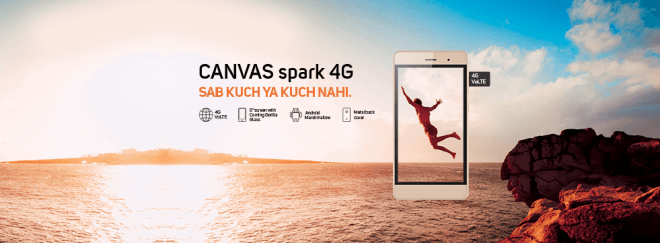 Micromax Canvas Spark 4G Budget Smartphone