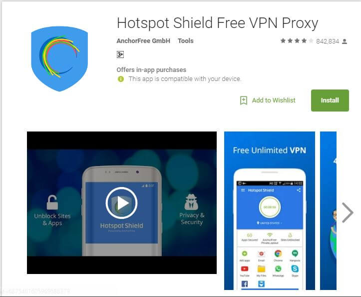 Hotspot Sheild Best Free VPN Apps for Android 2017