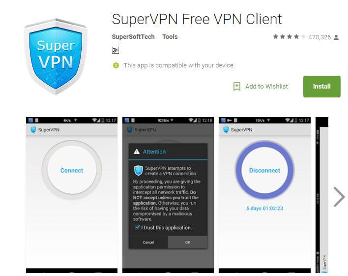 SuperVpn Best Free VPN Apps for Android 2017